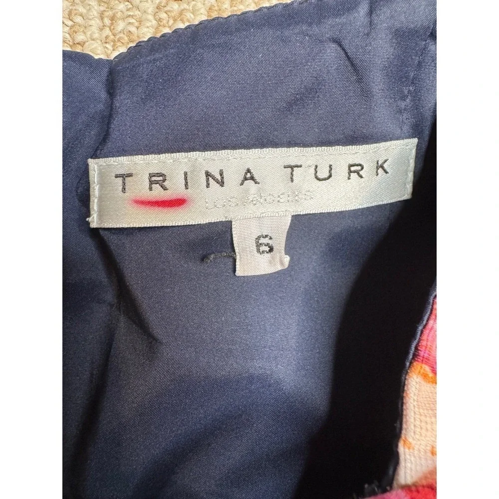 Trina Turk Women's Floral Print Sleeveless‎ Wide Leg Jumpsuit Size 6
